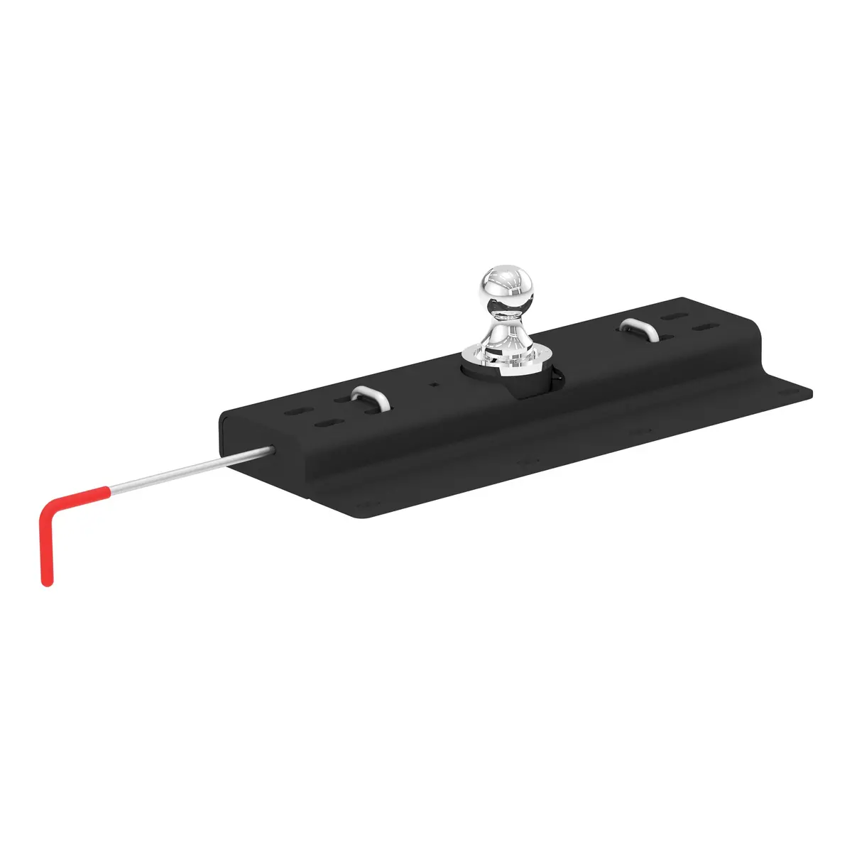 Curt 60615 Double Lock Gooseneck Hitch With Flip-And-Store Ball, 30,000 Lbs., 2-5/16-Inch Ball 1