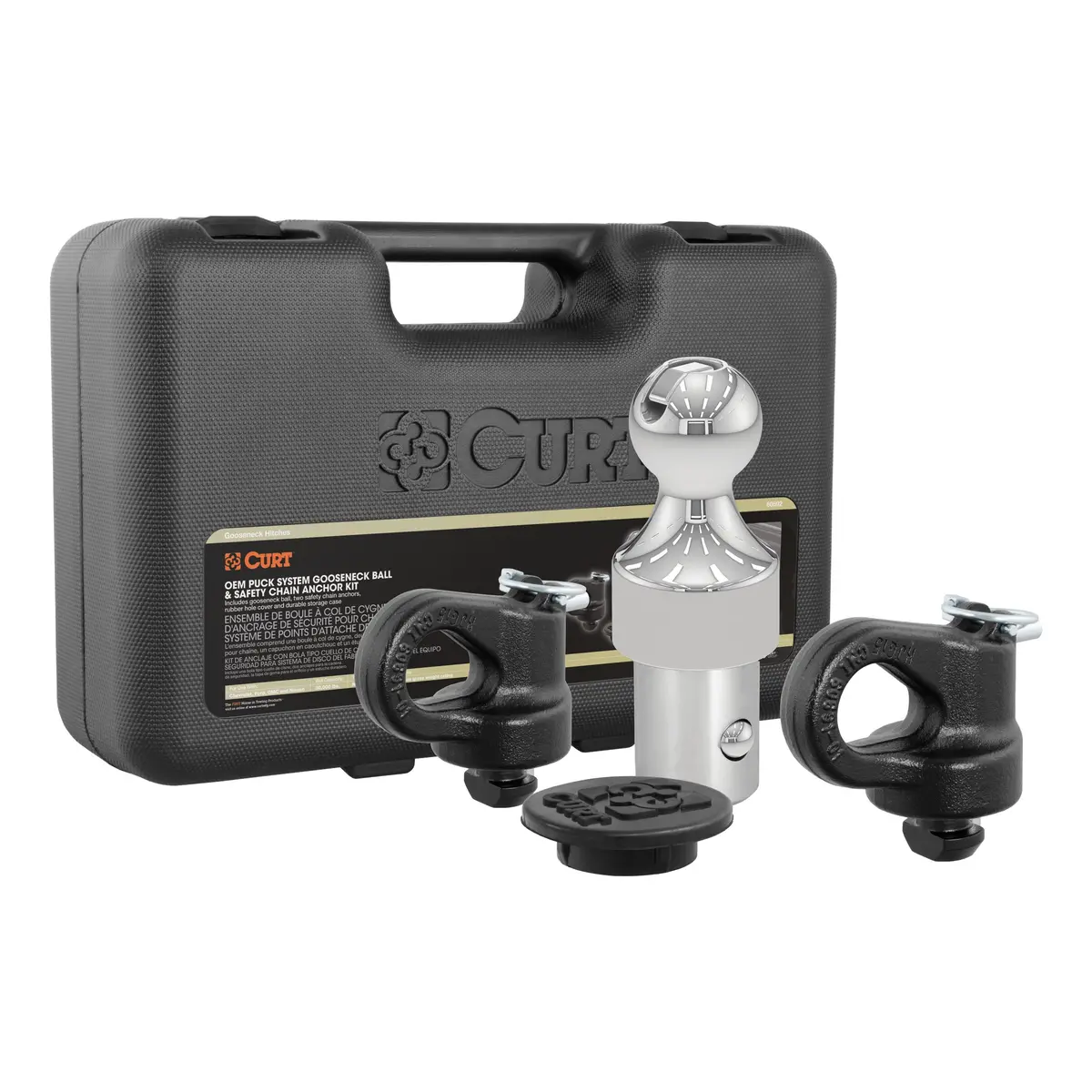 Curt 60692 Oem Puck System Gooseneck Hitch Kit For Chevrolet, Ford, Gmc, Nissan Trucks, 30,000 Lbs. Gtw, 2-5/16-Inch Ball, Oem Puck System Required 1