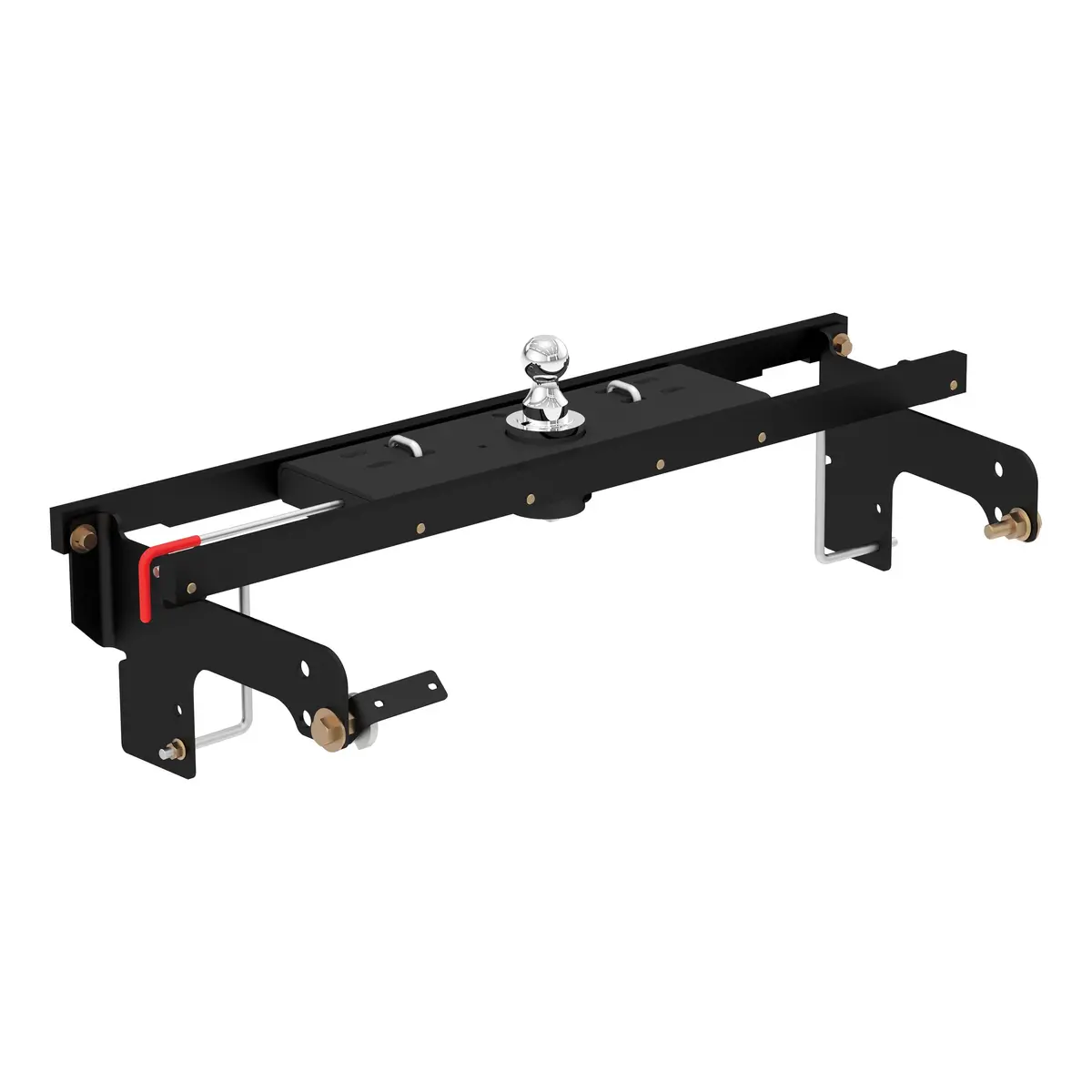 Curt 60712 Double Lock Gooseneck Hitch With Flip-And-Store Ball, 30,000 Lbs., 2-5/16-Inch Ball, Fits Select Chevy Silverado, Gmc Sierra 1500, 2500 Ld, 2500 Hd, 3500 1