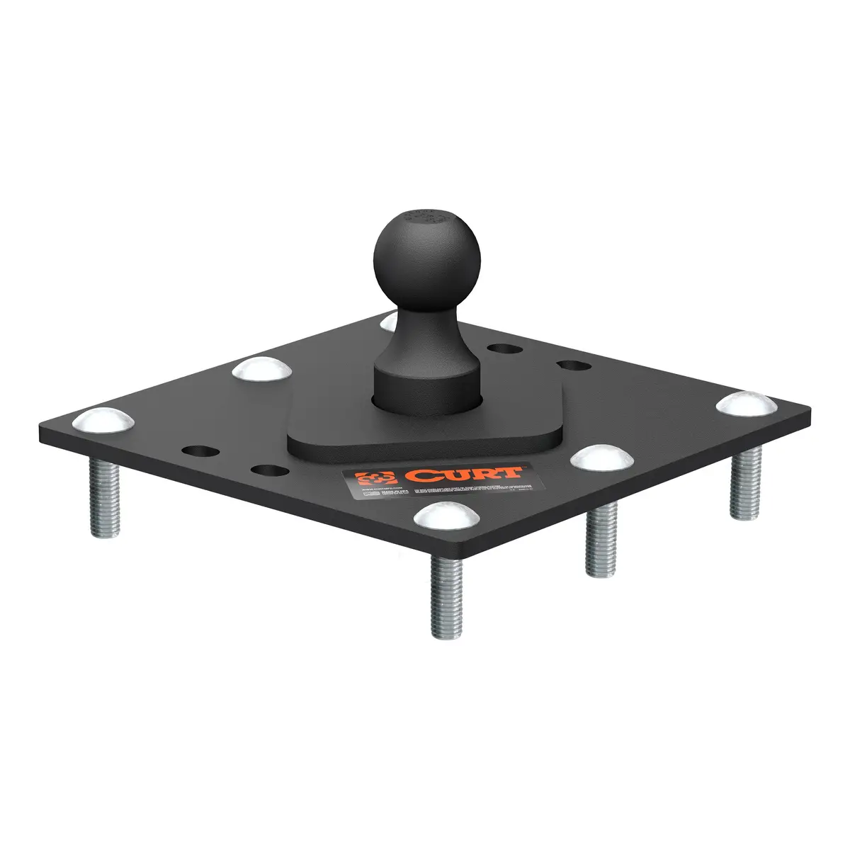 Curt 61100 Over-Bed Fixed Ball Gooseneck Hitch, 30,000 Lbs. Gtw, 2-5/16-Inch Ball 1