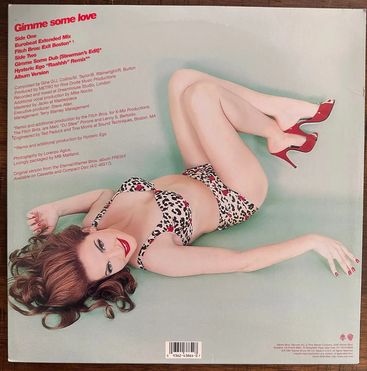 Gina G - Gimme Some Love - 12" Single Lp Vinyl - Used 2