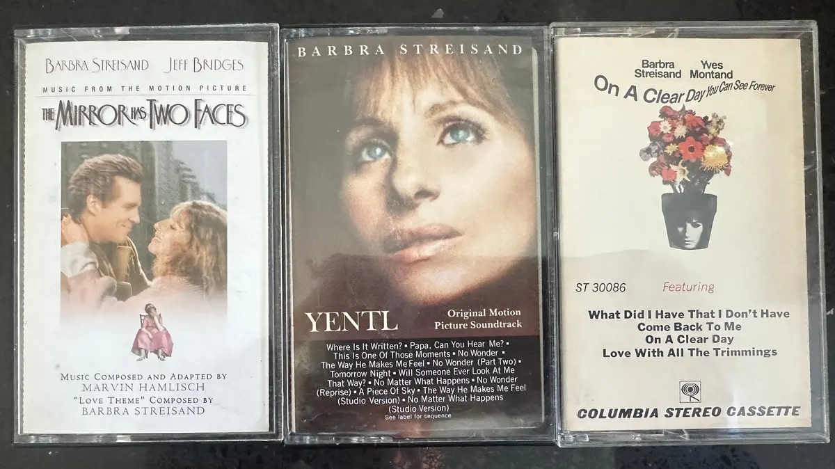 Barbra Streisand 3 Cassette Tape Soundtracks - Used 1
