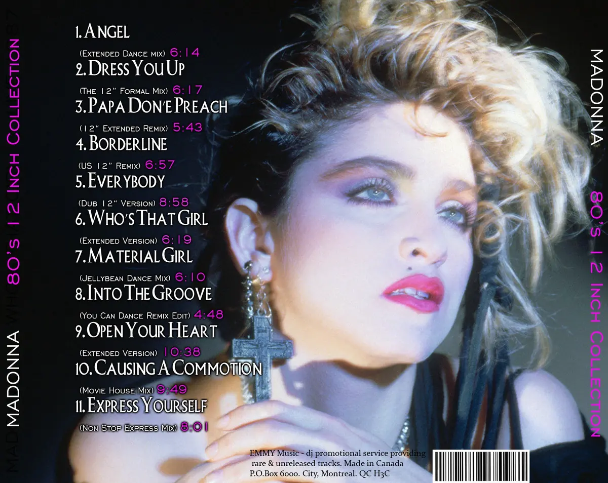 Madonna 80'S The 12" Collection Vol. 1 Cd 2