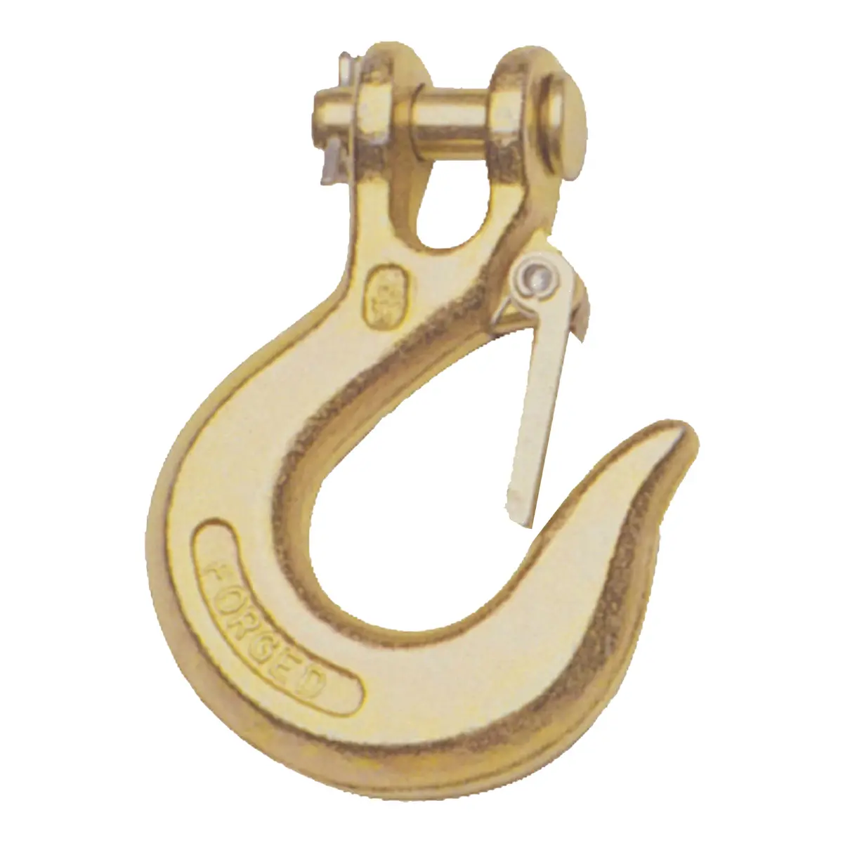 Curt 81900 1/4-Inch Forged Steel Clevis Hook With Safety Latch, 7,800 Lbs., 1/2-Inch Opening 1