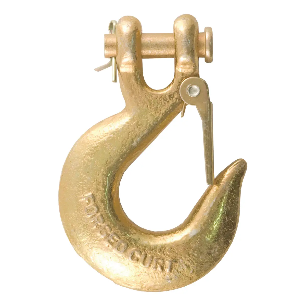 Curt 81960 3/8-Inch Forged Steel Clevis Hook With Safety Latch, 24,000 Lbs., 1-Inch Opening 1