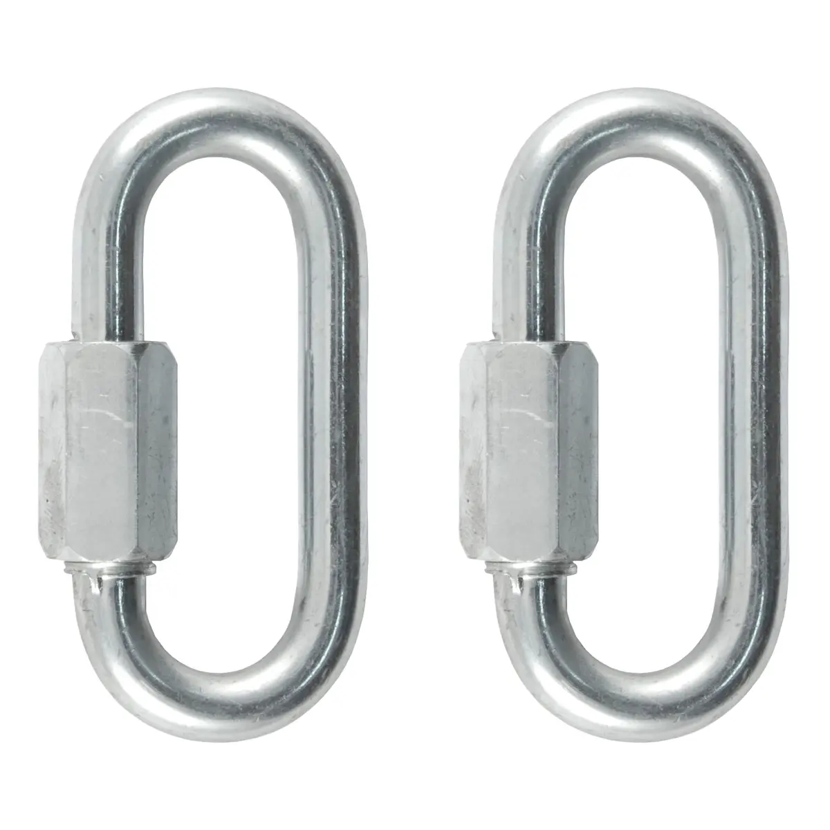 Curt 82903 Threaded Quick Link Trailer Safety Chain Hook Carabiner Clips, 5/16-Inch Diameter, 1,760 Lbs., 2-Pack 1