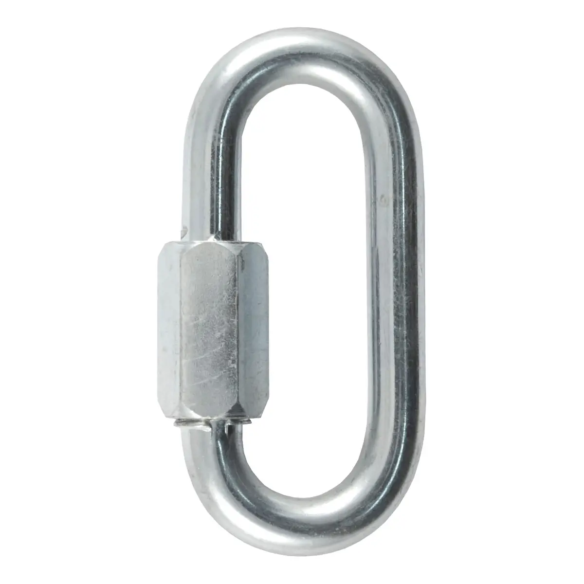 Curt 82933 Threaded Quick Link Trailer Safety Chain Hook Carabiner Clip, 3/8-Inch Diameter, 2,200 Lbs. 1