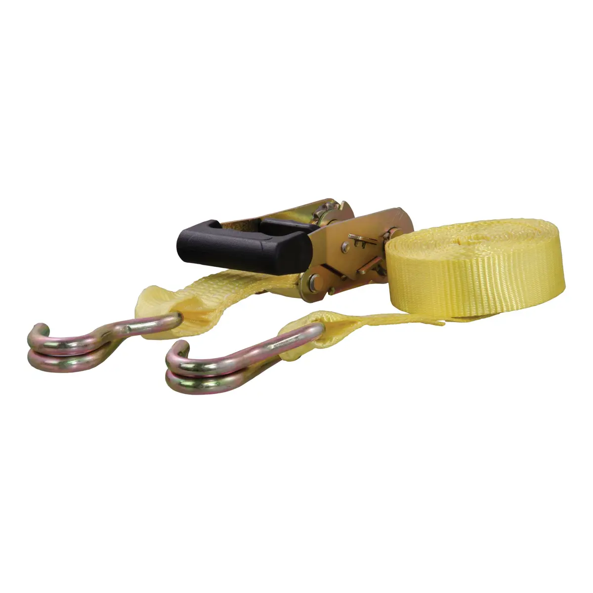 Curt 83036 1-1/2-Inch X 14-Foot Yellow Nylon Ratchet Strap, 5,000 Lbs. Break Strength 1