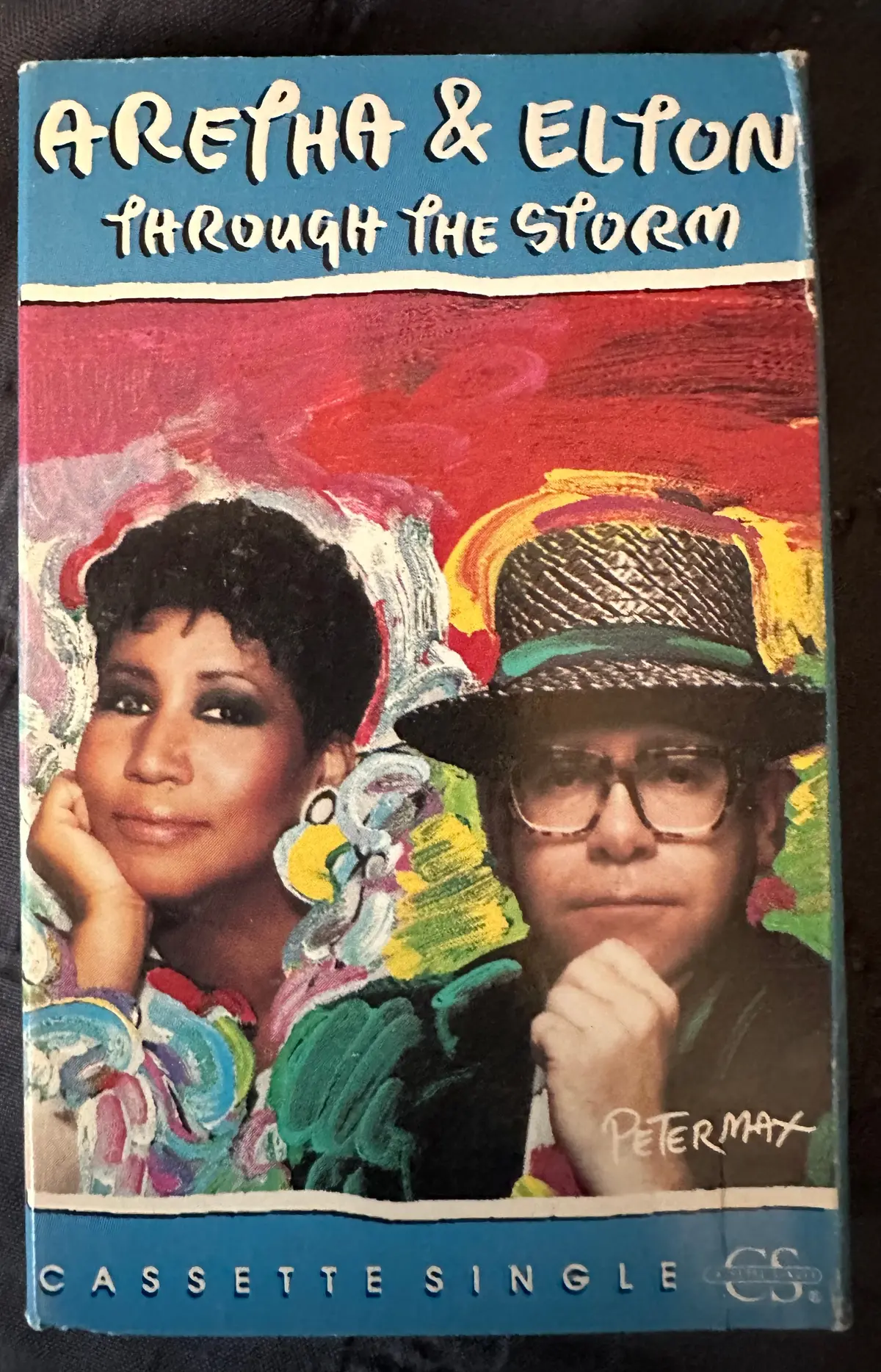 Aretha Franklin & Elton John - Through The Storm - Cassette Single - Used 1