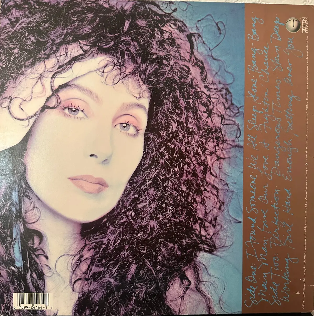 Cher - Cher '87 - Lp Vinyl - Used Promo 1