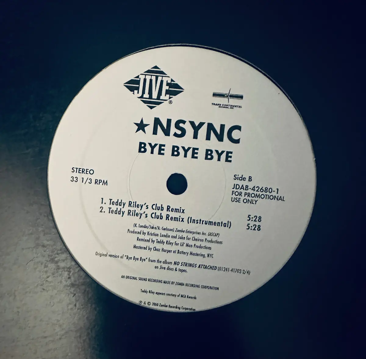 'Nsync - Bye Bye Bye (Ted Riley Remixes) - 12" Single Lp Vinyl -Used 2