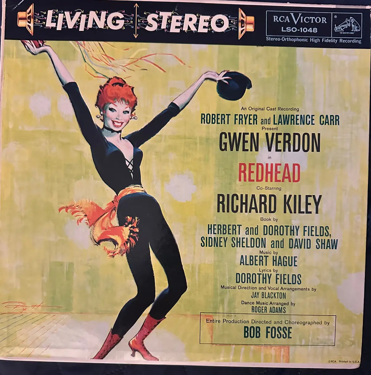 Gwen Verdon & Bob Fosse In Redhead Cast Recording Lp Vinyl 1