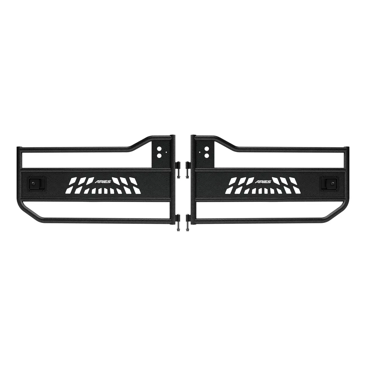 Aries Ar15009 Black Aluminum Front Jeep Wrangler Jk Tube Half Doors 1