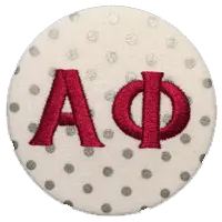 Alpha Phi - Metallic Silver 1