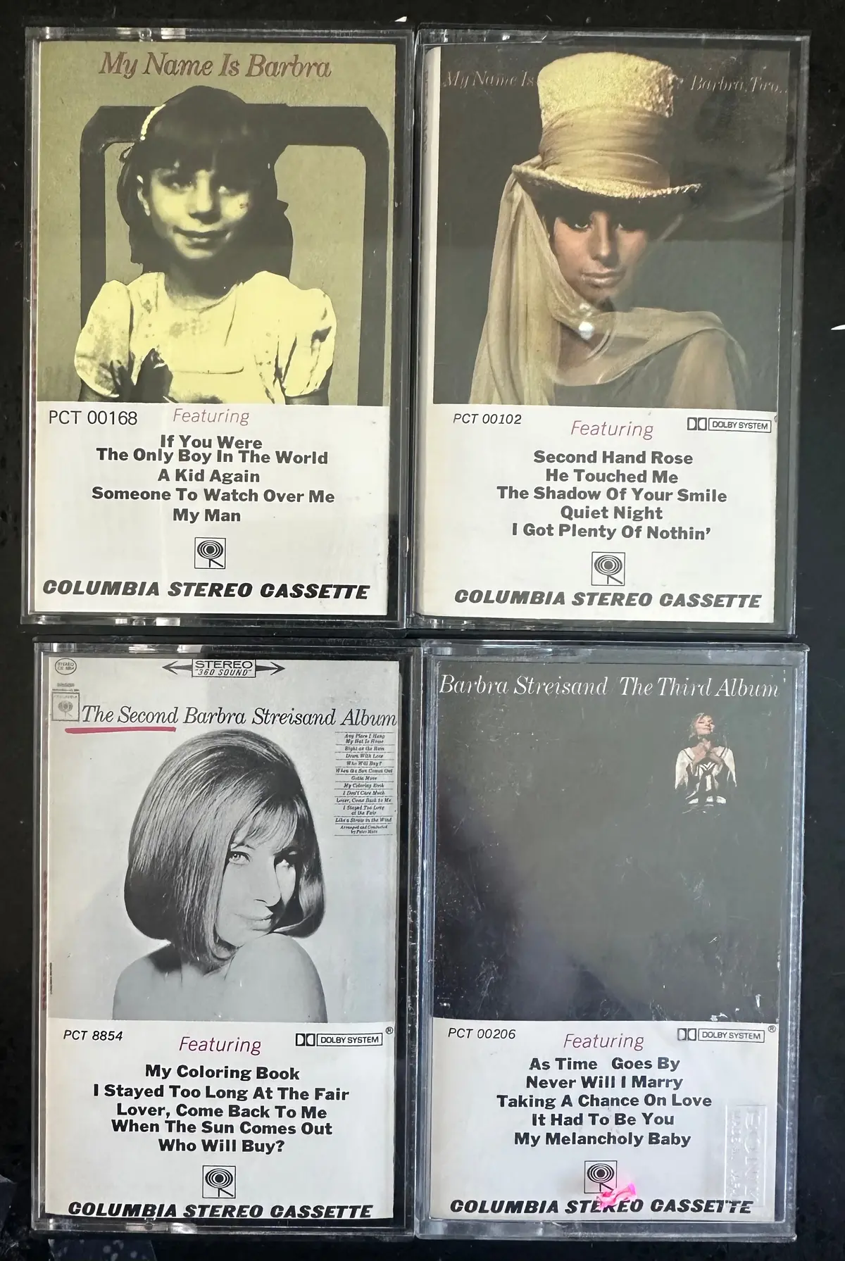 Barbra Streisand 4 Cassette Tapes - Used 1