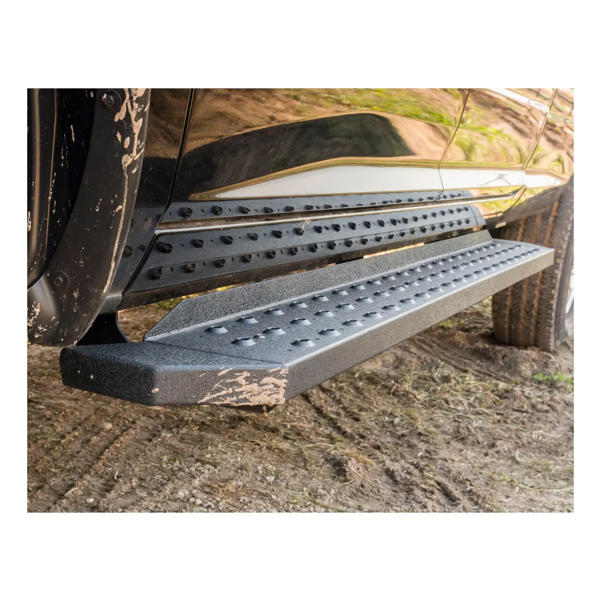 Aries C2875 Ridgestep Black Steel 75-Inch Truck Running Boards, Brackets Sold Separately 1