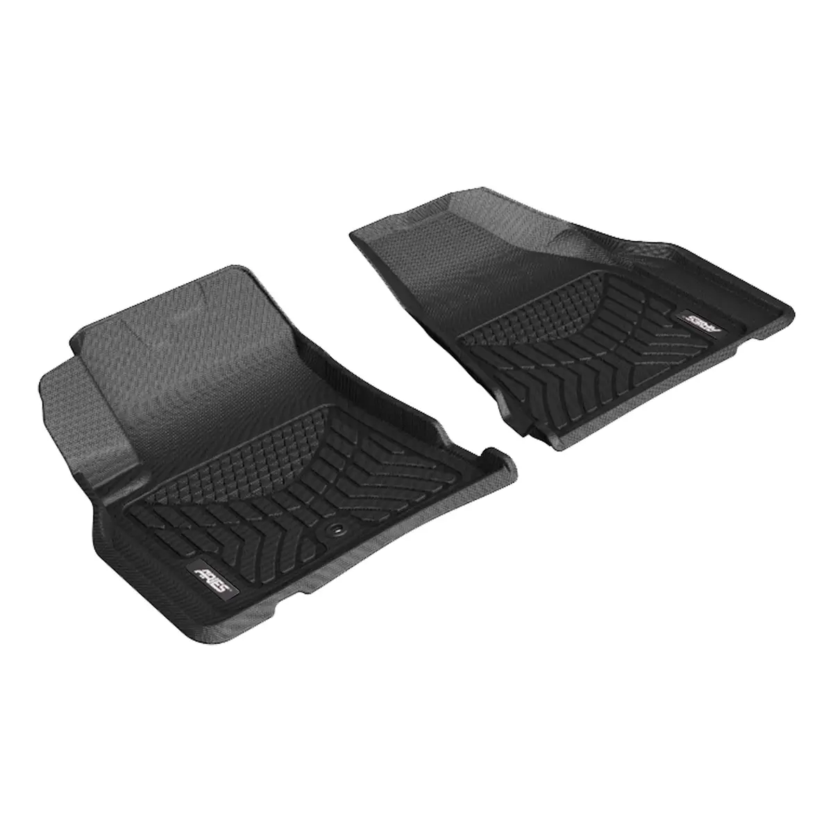Aries Ch01911809 Styleguard Xd Black Custom Floor Liners, Select Buick Enclave, Chevrolet Traverse, Gmc Acadia, 1St Row Only 1