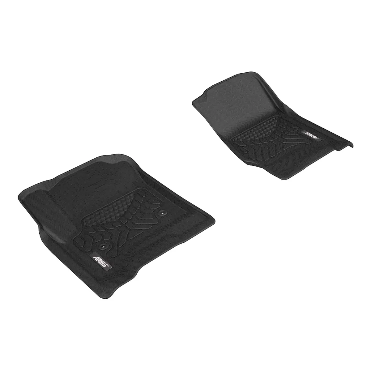 Aries Ch03911809 Styleguard Xd Black Custom Floor Liners, Select Chevy Silverado, Suburban, Gmc Sierra, Yukon, Escalade, 1St Row Only 1