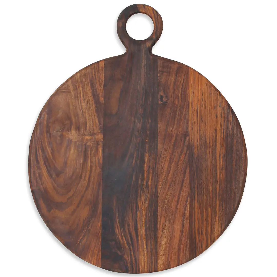 Ronde Tapasplank Donkerbruin - 50Cm 1