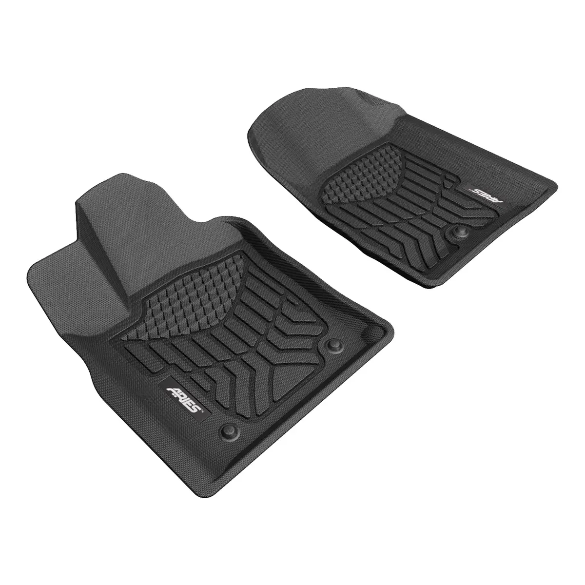 Aries Dg00611809 Styleguard Xd Black Custom Floor Liners, Select Dodge Durango, Jeep Grand Cherokee, 1St Row Only 1