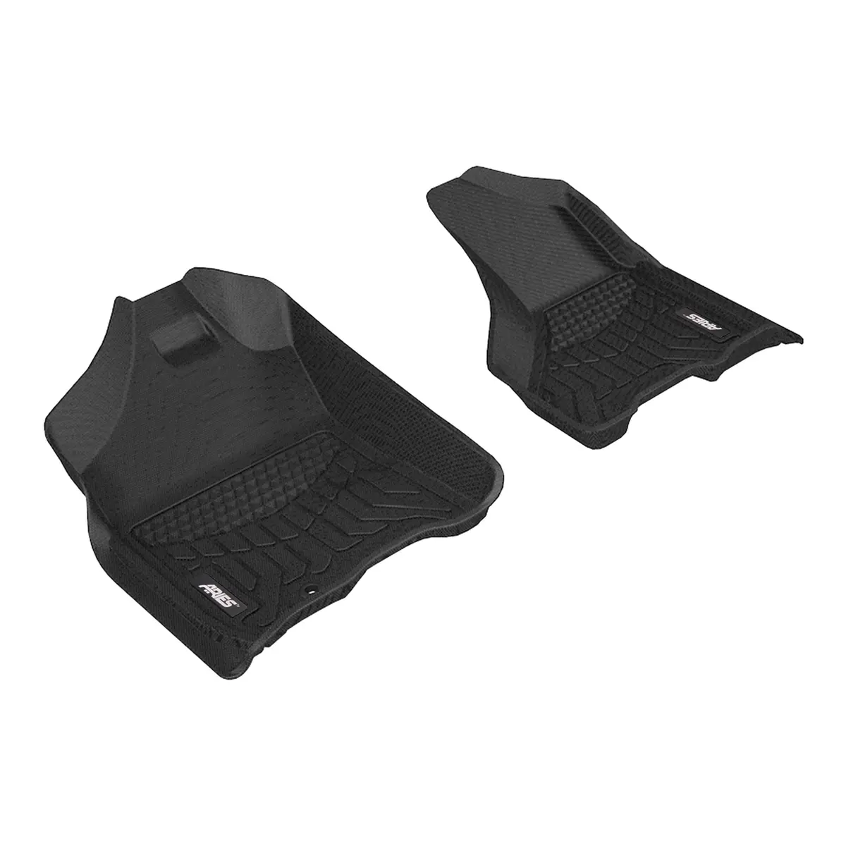 Aries Dg01711809 Styleguard Xd Black Custom Floor Liners, Select Dodge, Ram 1500, 2500, 3500, Crew Cab, 1St Row Only 1