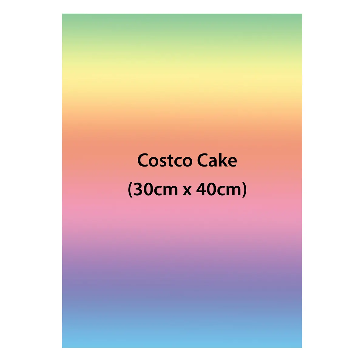 Custom Costco Cake Size Edible Icing Image Cake Topper 1