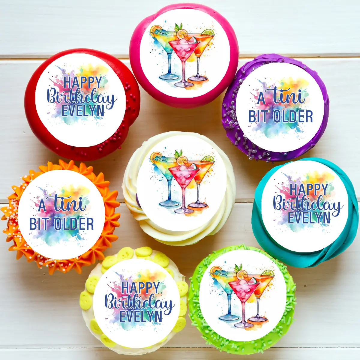A Tini Bit Older Pre-Cut Edible Cupcake Or Cookie Toppers 1