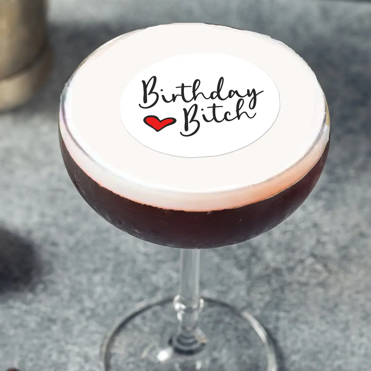 Birthday Bitch Edible Cocktail Drink Toppers 1