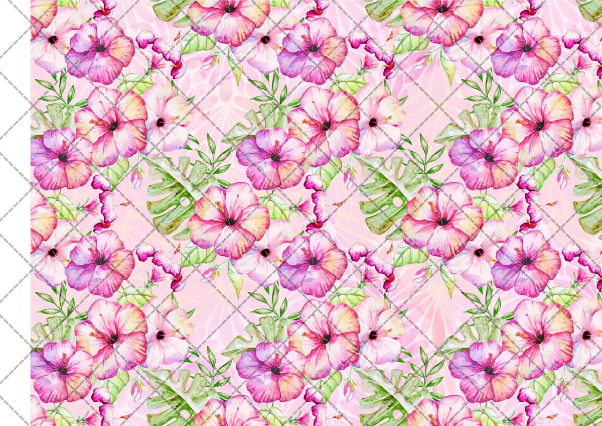 Floral Edible Icing Cake Wrap 2