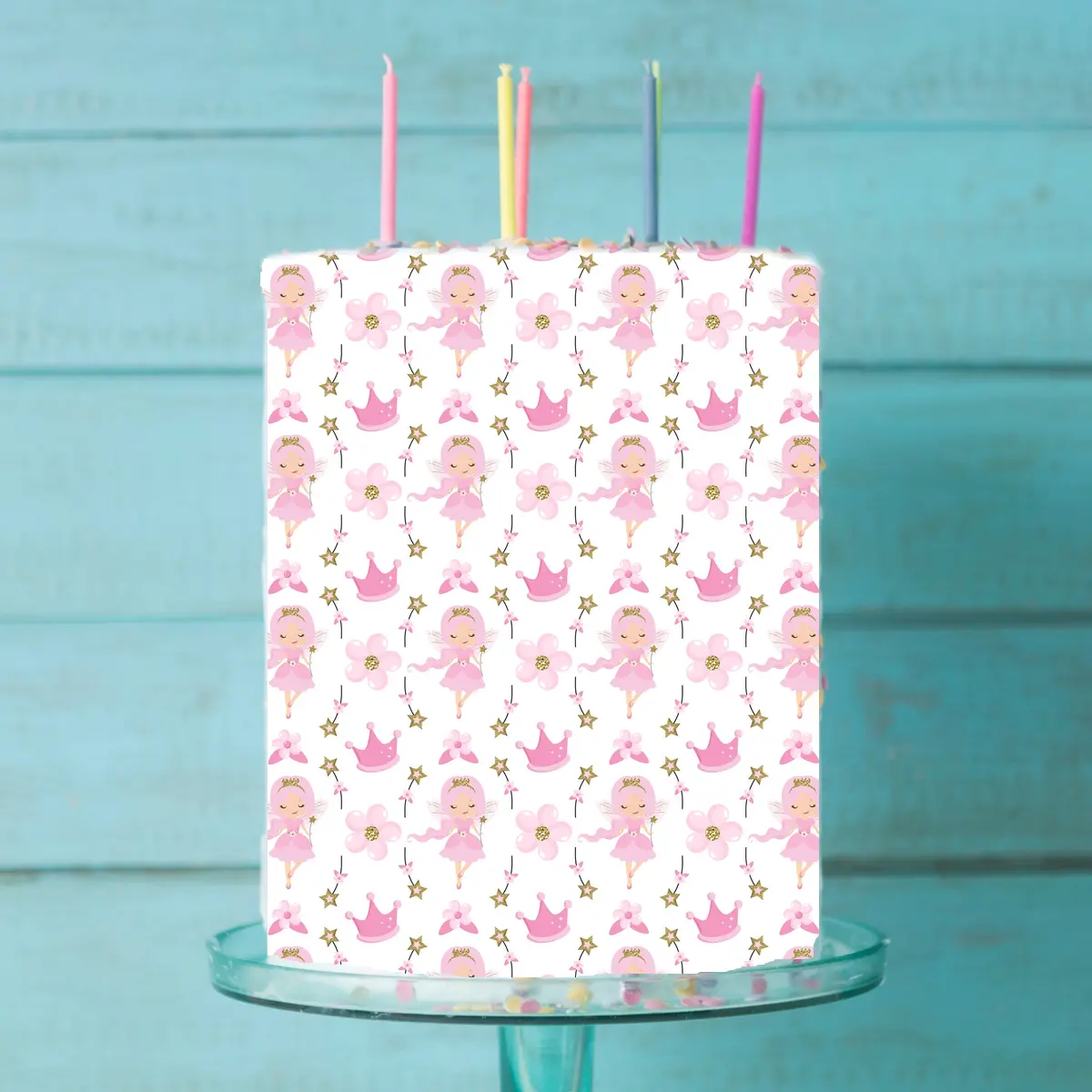 Fairies Edible Icing Cake Wrap 1