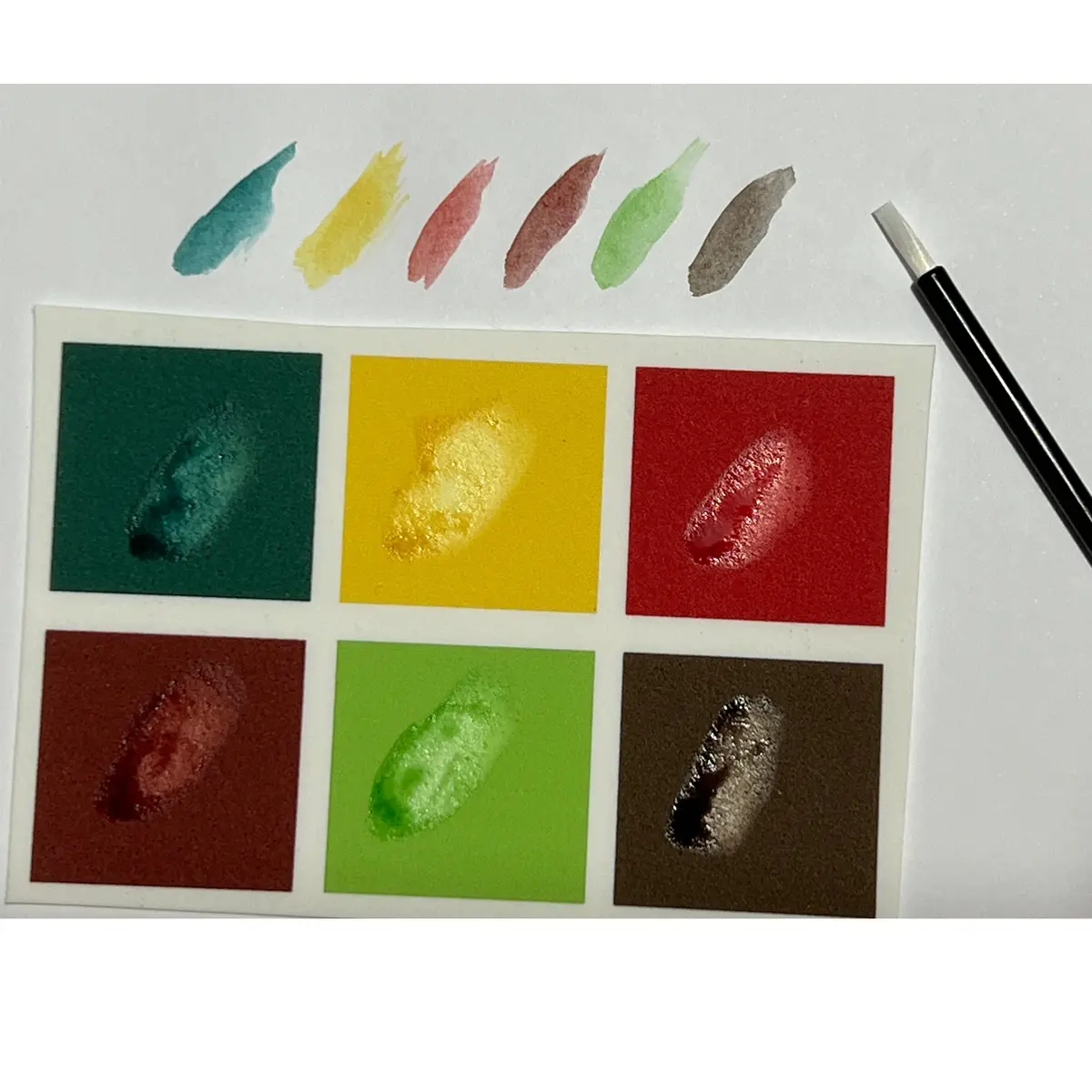 Paint Your Own Pyo Edible Christmas Palettes For Cookies - Sheet Of 10 Uncut 2