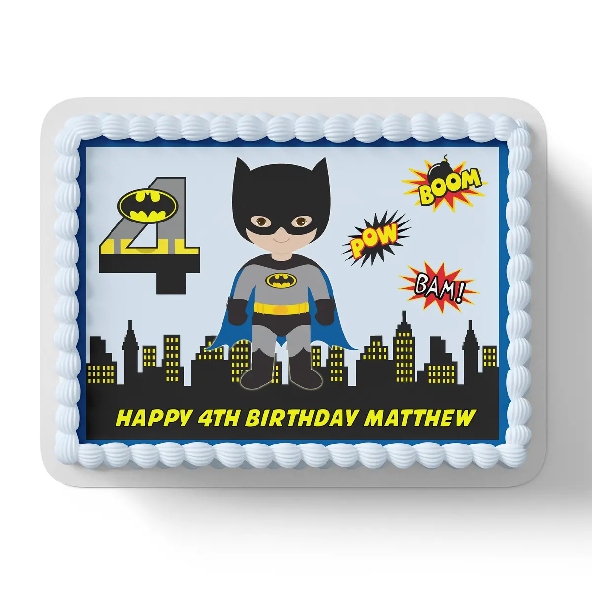Batman Superhero Edible Cake Topper 1