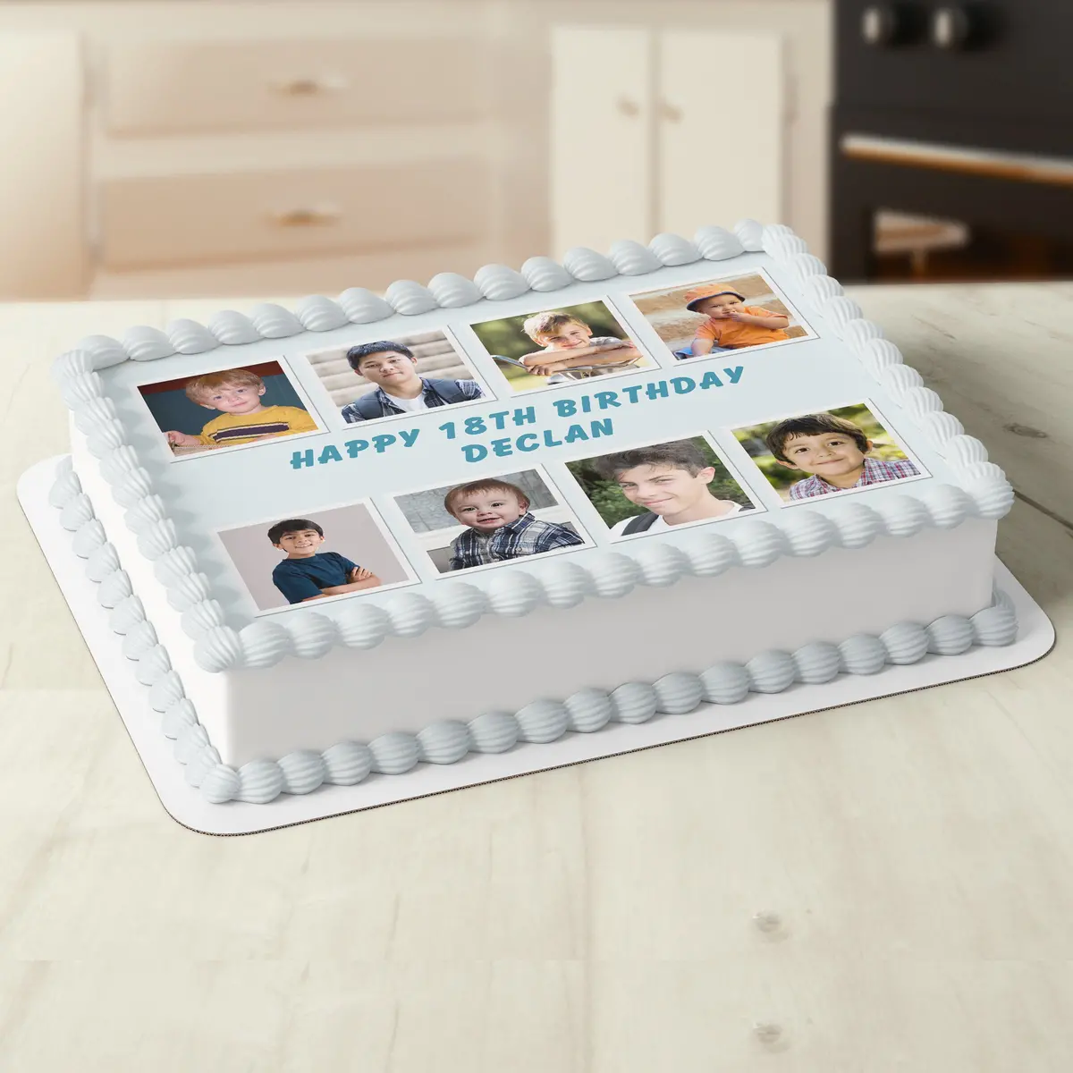 Photo Collage Customised Edible Icing Cake Topper 1
