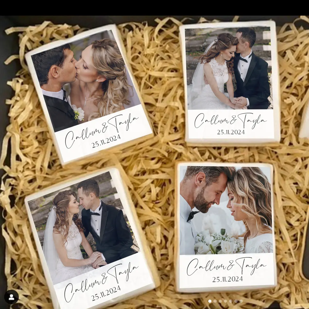 Polaroid Photo Rectangle Edible Cookie Toppers 1
