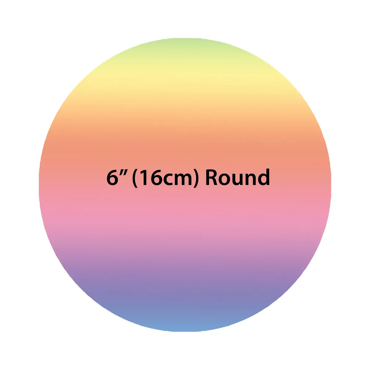 6" Round Pre-Cut Custom Edible Icing Image Cake Topper 1
