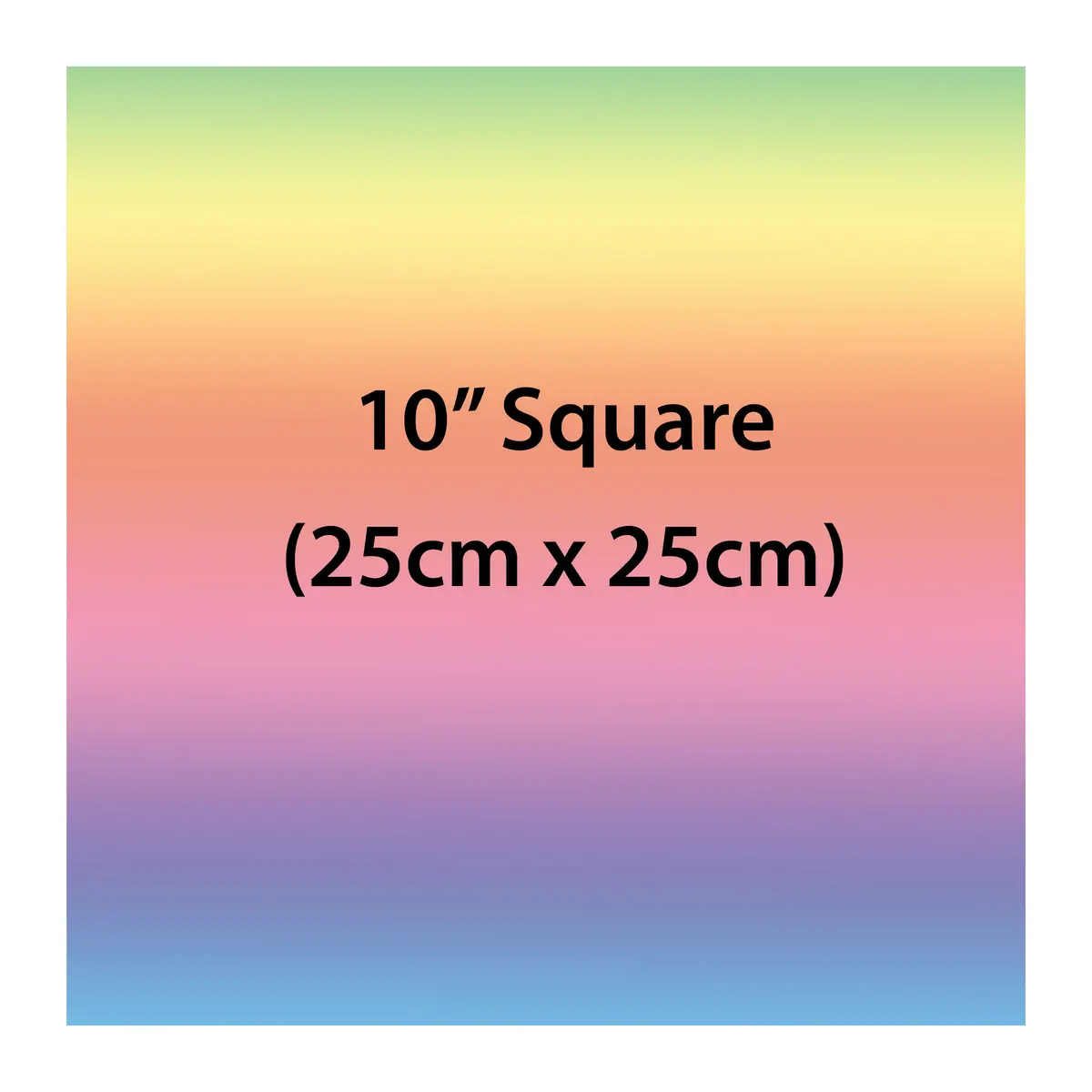 10" Square Custom Edible Icing Image Cake Topper 1