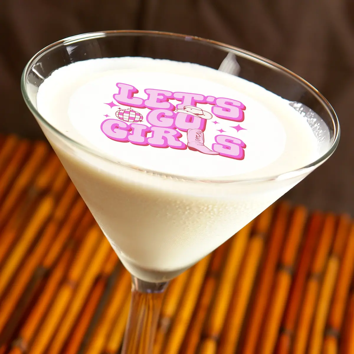 Let's Go Girls Bridal Shower Bachelorette Edible Cocktail Drink Toppers 1