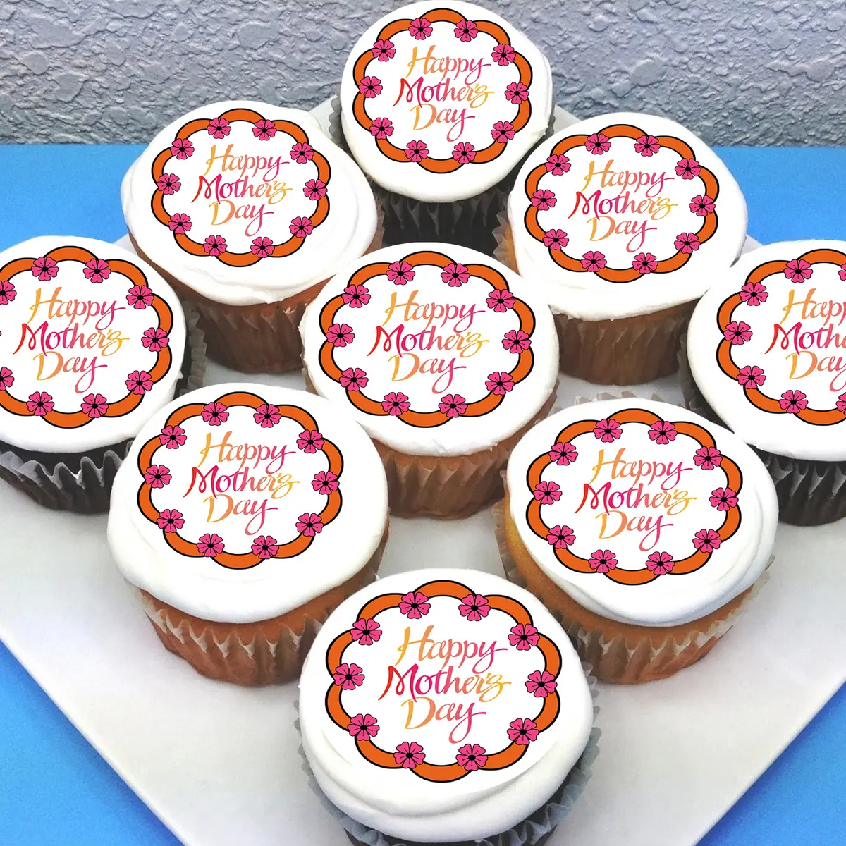 Mothers Day Edible Cupcake Toppers 1