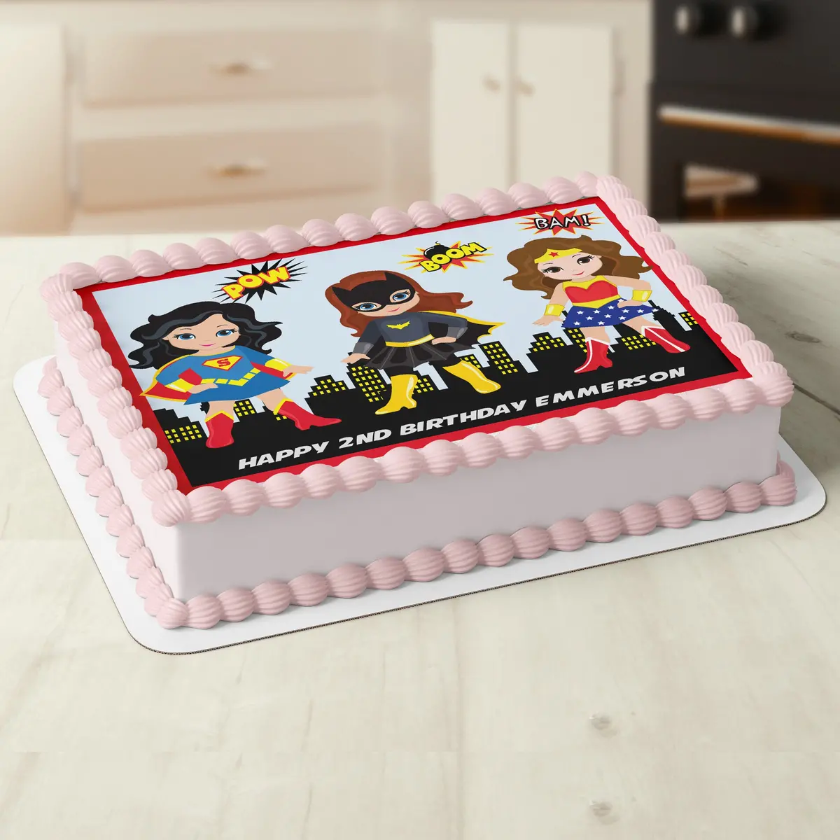 Superhero Girls Edible Cake Topper 1
