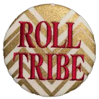 Garnet & Gold - Metallic Chevron 1