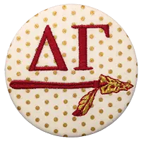 Garnet & Gold - Mini Metallic Dot Spear 1