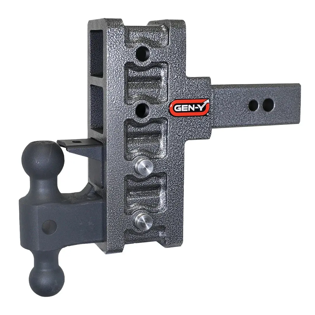 Gh-1924 Gen-Y Ball Mount 2.5" Class V 32,000 Lb. 9" Offset Mega-Duty W/ 2" & 2 5/16" Hitch Balls & Pintle Hitch 1