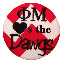 Red & Black Bulldogs - Chevron 1
