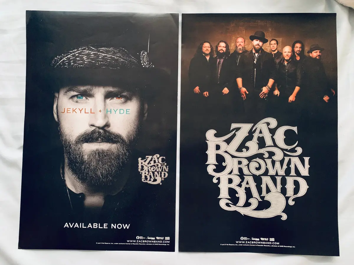 Zac Brown Band - Promo Poster Jeyll + Hyde  11X17 - Official 1