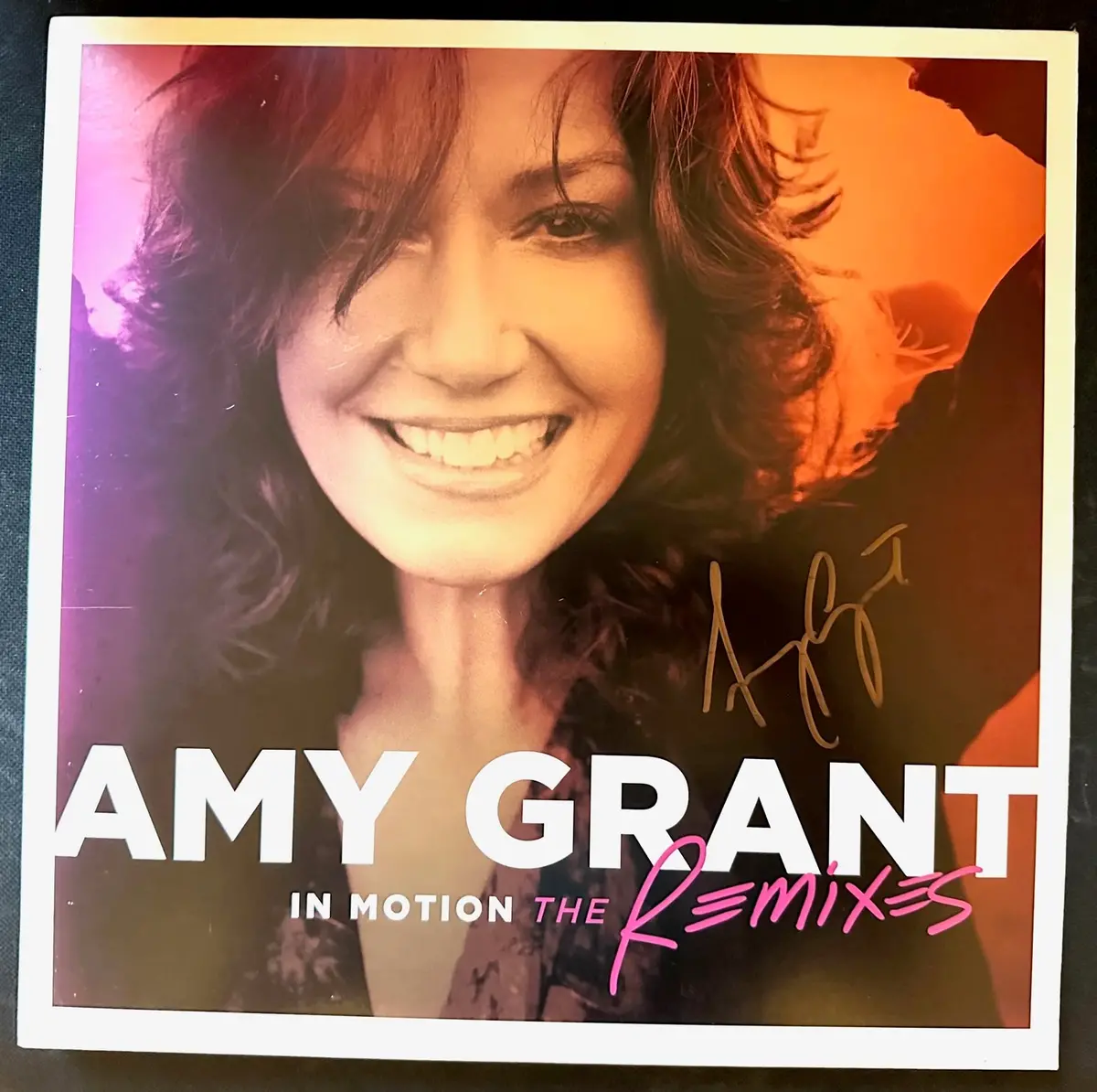 Amy Grant - In Motion  The Remixes (Autographed/ Signed Lp Vinyl) Promo 1