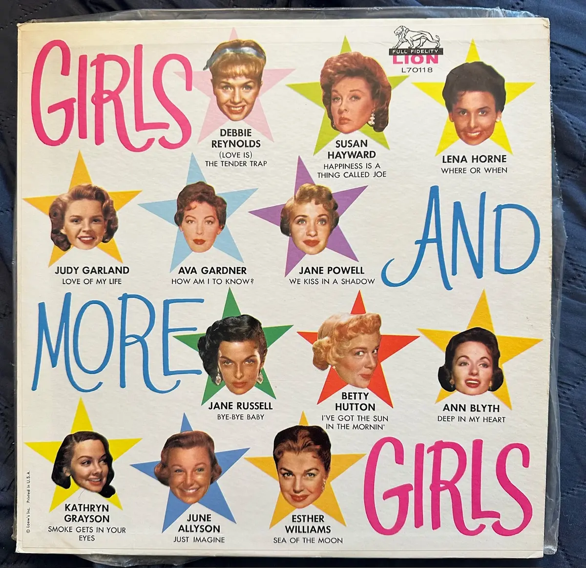 Girls And More Girls Lp Vinyl (Various: Garland, Reynolds, Russell, Lena+) Used 1