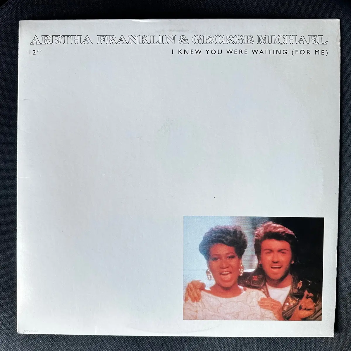 Aretha Franklin & George Michael - I Knew You Were Waiting For Me  12" Vinyl Lp - Used 1