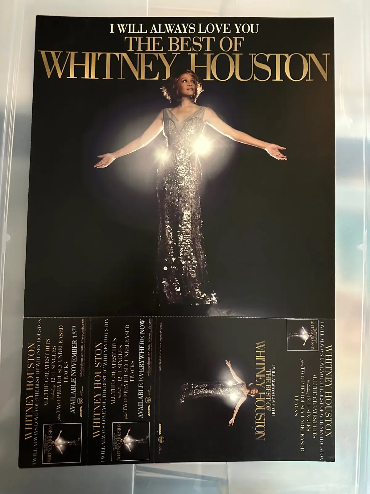 Whitney Houston - The Best Of (Promotional Poster Flat) Official 1