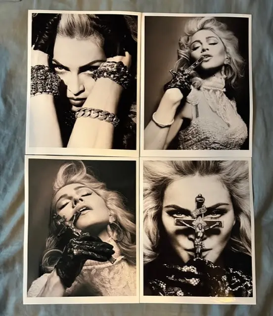 Madonna - 4 Glossy Photo Prints 8X11"  Mdna 1