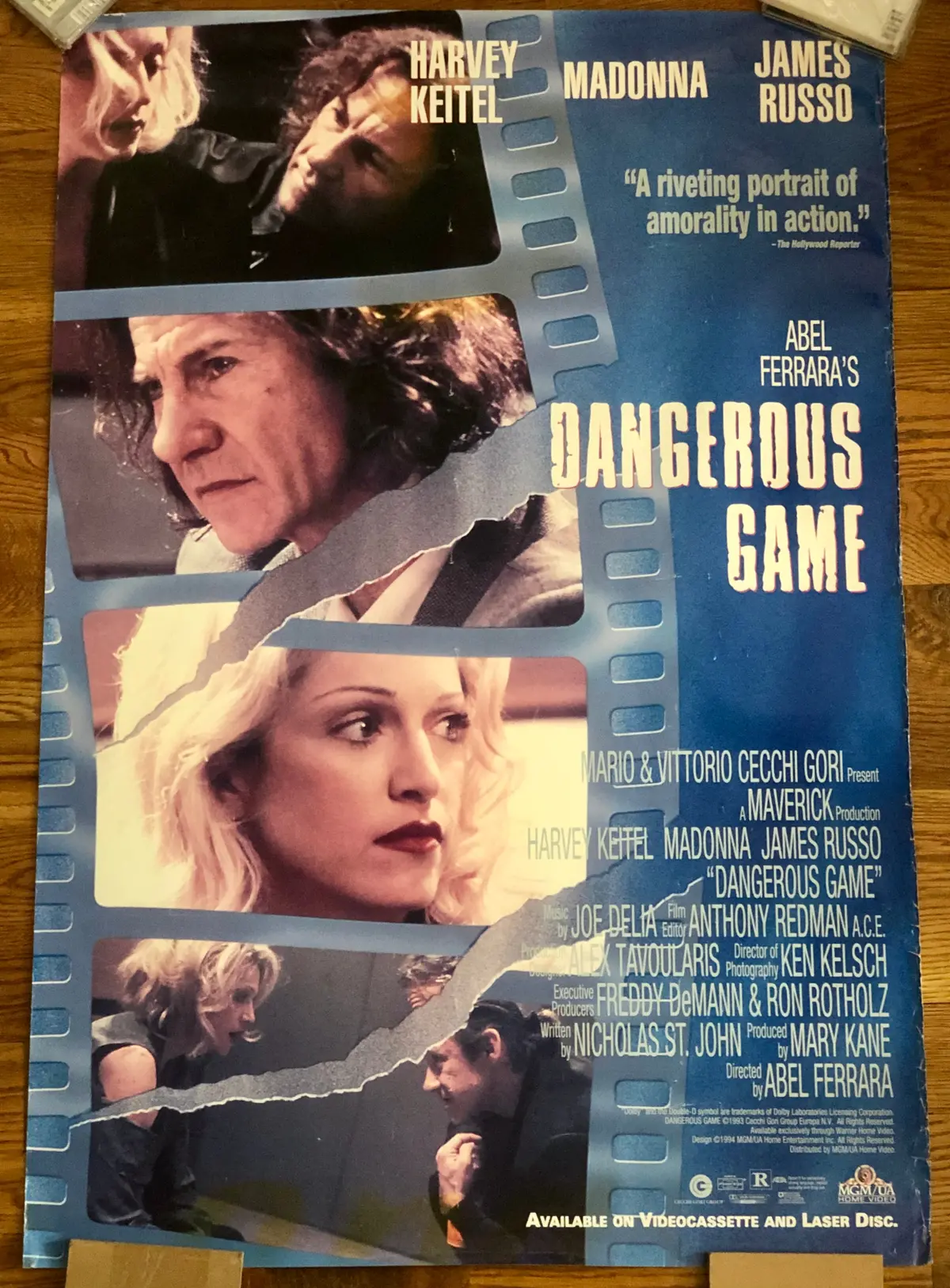 Madonna - 1993 Dangerous Games - Original Movie Poster - 27X40 1